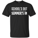 School's Out Summer's In Funny T-shirt_Black