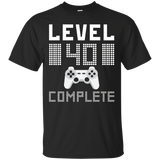 Level 40 Complete Tee 40th Birthday Gift Game Lovers