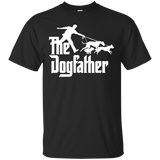 The Dogfather Tshirt Dog Lover Gifts Dad Men Father's Day_Black