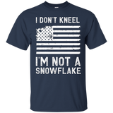 I Don't Kneel - I'm Not A Snowflake Distressed T-shirt_black