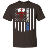 Registered Nurse Shirt Us Flag_black=