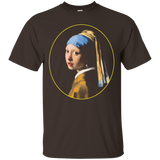 Girl With A Pearl Earring By Johannes Vermeer_black