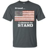 I Stand For The National Anthem T-shirt - Proud Conservative_black