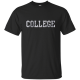 Retro College Funny T Shirt_Navy