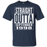 September 1998 19th Birthday Gifts 19 Years Old T-shirt_Black