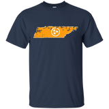 Orange Tennessee State Shirt 3 White Stars of the Flag Tee_Black