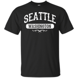 Seattle Washington T Shirt_Black