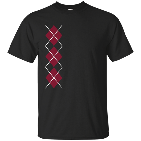 Retro Argyle Rockabilly T-Shirt_Black