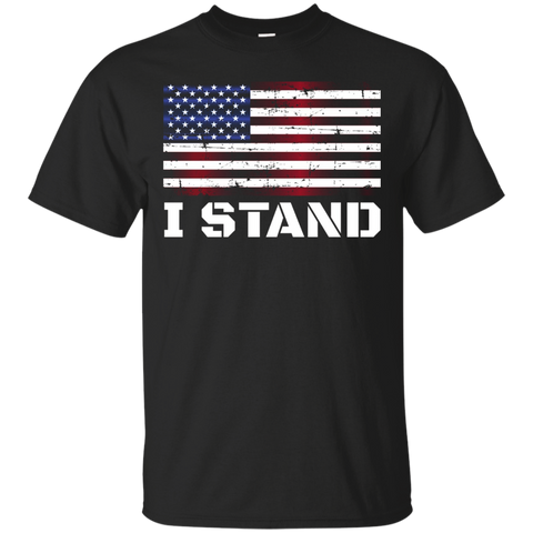 I Stand For Our American Flag Anthem Veterans Usa Tshirt_black