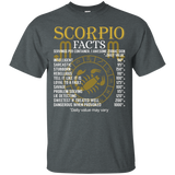 Scorpio Facts Zodiac Sign T-Shirt_Black