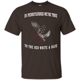 Patriotic Eagle American Shirt Pennsylvania Tshirt USA Pride_Black