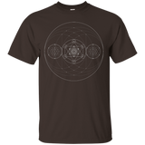 Metatrons Cube Sacred Geometry T Shirt_Black