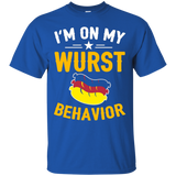 I'm On My Wurst Behavior German T-shirt Oktoberfest Festival