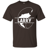 Larry Fishing Name Pocket T-shirt First Name Monogram_black=