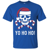 Santa Pirate Yo Ho Ho! Funny Christmas T-Shirt_Black