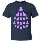 Purple Essential Oil Drop t-shirt_Black