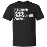 Christian Theme Father & Son & Holy & Spirit & Amen T-shirts_black