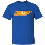 Orange Tennessee State Shirt 3 White Stars of the Flag Tee_Black