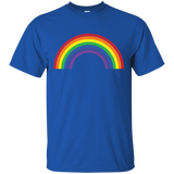 Rainbow Shirt ~ Plain 80s Inspired Graphic Tee_Black