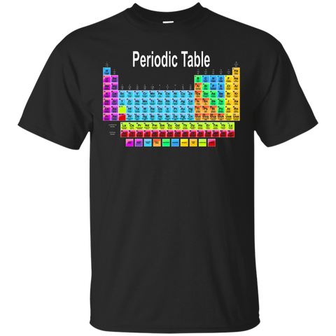 Periodic Table Shirt, Science, Chemistry, Nerdy Fun_Black