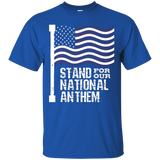 I Stand For Our Anthem - American Flag Veteran Gift_black