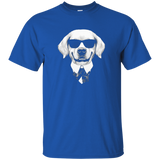 Cute Golden Retriever Face - Golden Retriever Lover T Shirt_navy