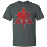 Womens Elephant Delta Triangle Sigma Red Theta T-Shirt_Black
