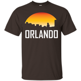 Orlando Florida Sunset Skyline Silhouette T-Shirt_Black