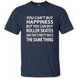 You Can't Buy Happiness But You Can Buy Rollerskate T-shirt_asphalt=