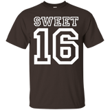 Women's Sweet Sixteen 16th Birthday T-shirt Sixteenth Birthday Girl_Black