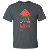 Sweet As You Like - Funny, Melon Fruit, Watermelon T Shirt_Black