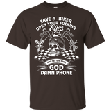 Save A Biker And Get Off Your Phone Rider Tshirt Premium T-S_Black