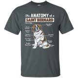 The Anatomy of a Saint Bernard - Funny shirt_Black