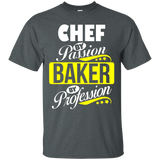 Chef By Passion Baker By Profession T Shirt_black