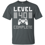 Level 40 Complete Tee 40th Birthday Gift Game Lovers