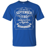 Legends Were Born In September 1980 Shirt 37th Birthday Gift