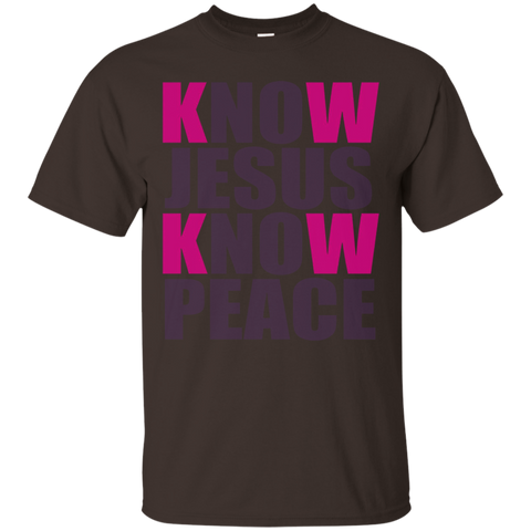 Know (no) Jesus Know (no) Peace Christian Gift T-shirt