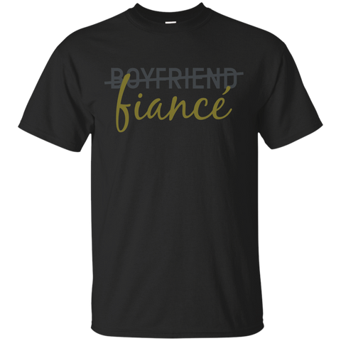 Fiance Gifts For Him Shirt - Boyfriend To Fiance Shirt_black=