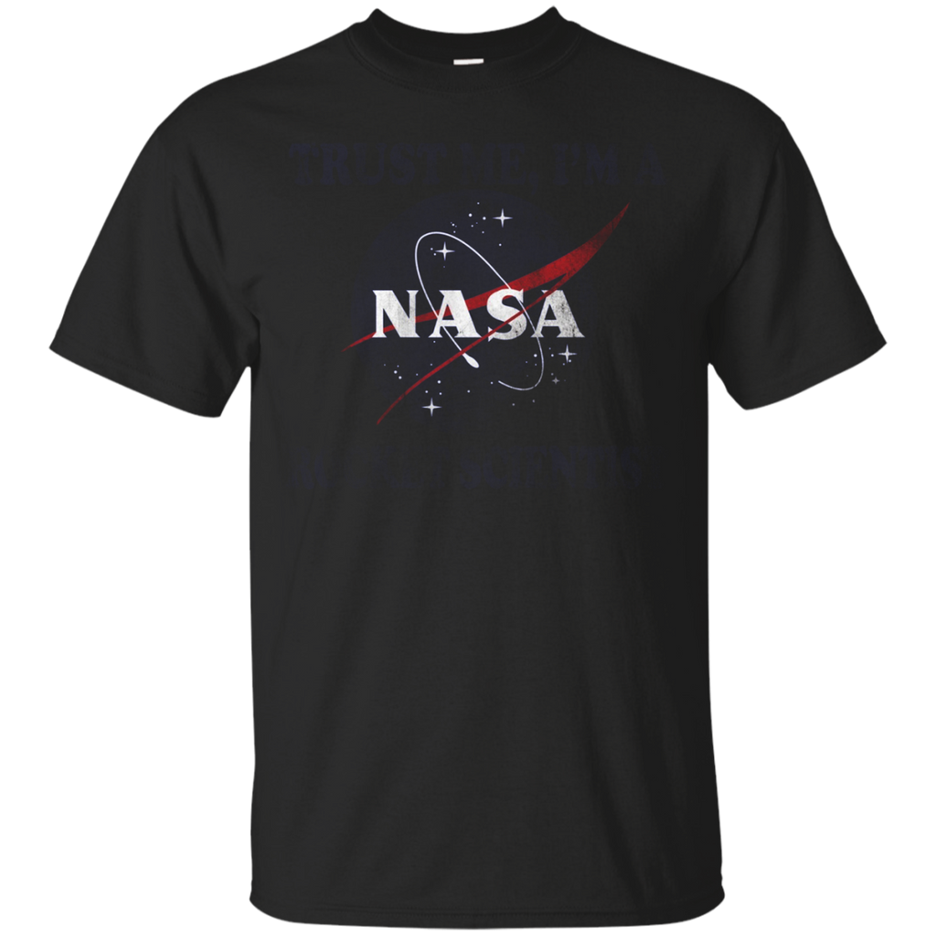 NASA Trust Me I'm A Rocket Scientist Graphic T-Shirt_Black