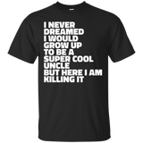 Super Cool Uncle T Shirt - Funny Gift T-Shirt for Uncle_Black
