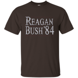 Retro Reagan Bush 84 Election T Shirt_Navy