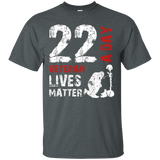 22 A Day Veteran Lives Matter T-shirt - Veterans Day Shirt_black