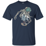 Skeleton Skater Skull Skateboard T-Shirt Tee Shirt_Black