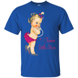 Cute Team Little Diva Baby Shower T-shirt_black