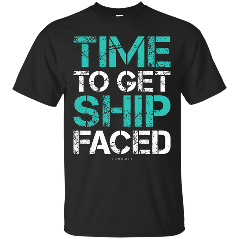 Time To Get Ship Faced Shirt - Cruise Ship T-Shirt_Black