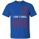 I Don't Kneel - I Stand America Honor Flag Shirt_black