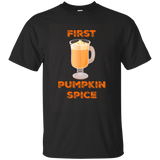 First Pumpkin Spice Seasonal Fall Autumn Shirt_asphalt=