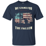 We Stand For The Flag, We Kneel For The Fallen T-shirt,_black=