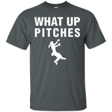 What Up Pitches Rock & Mountain Climbing T-Shirt_Black