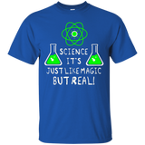 Science Like Magic But Real Fun Cool Teacher Student T-shirt_black